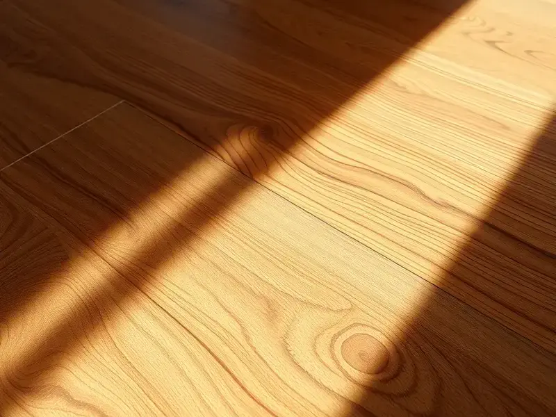 Rich walnut hardwood flooring installation